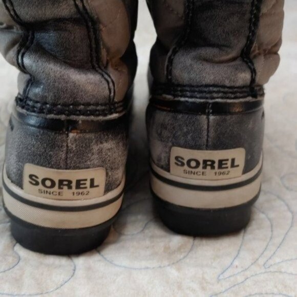 Sorel Tofino Distressed Faux Fur Trim Lace Up Tall Snow Boots 7 - Picture 8 of 12